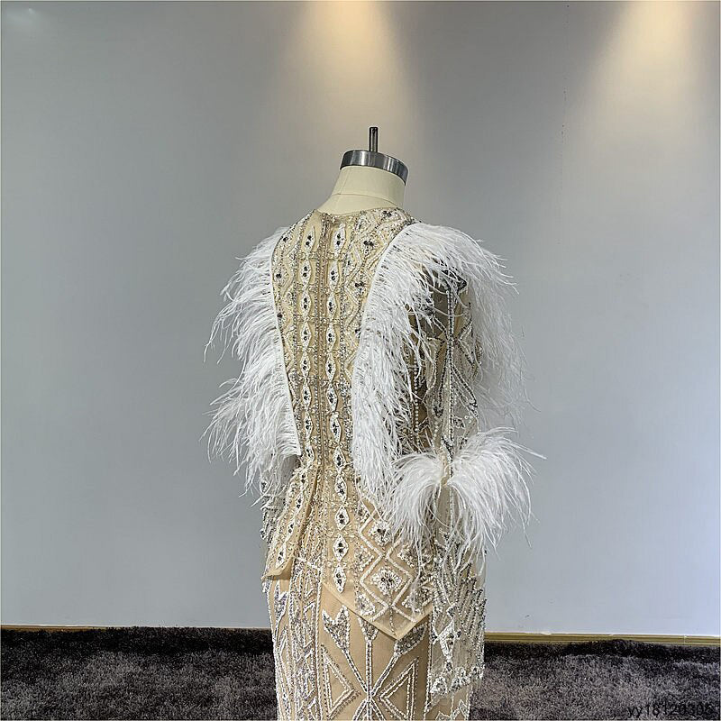 Lakota - Unique Couture Style Wedding, Bridal Gown Suit in Ivory & Champagne