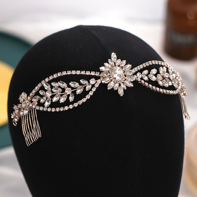 Vintage Style Crystal Baroque Design Bridal Wedding Hair Comb, Hair Jewellery ~ DELANEY
